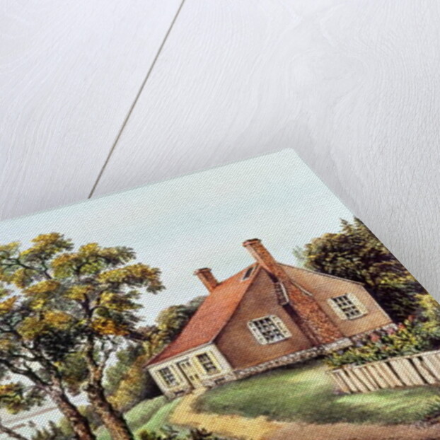 The Birthplace of Washington at Bridges Creek, Westmoreland Co. Va by N. and Ives J.M. (1824-95) Currier