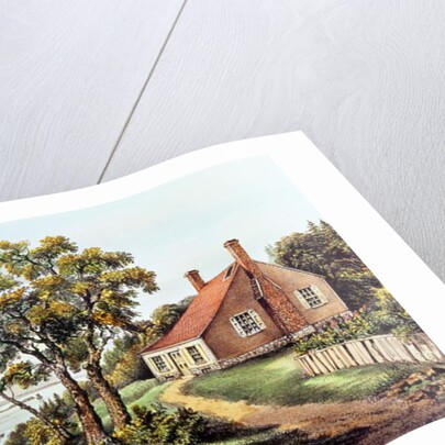 The Birthplace of Washington at Bridges Creek, Westmoreland Co. Va by N. and Ives J.M. (1824-95) Currier