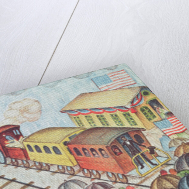 Lincoln Leaving Springfield, Illinois by Train by School American