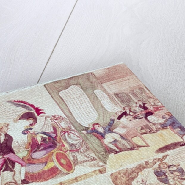 An Old Philosopher Teaching His Mad Son Economical Projects, c.1807 by American School