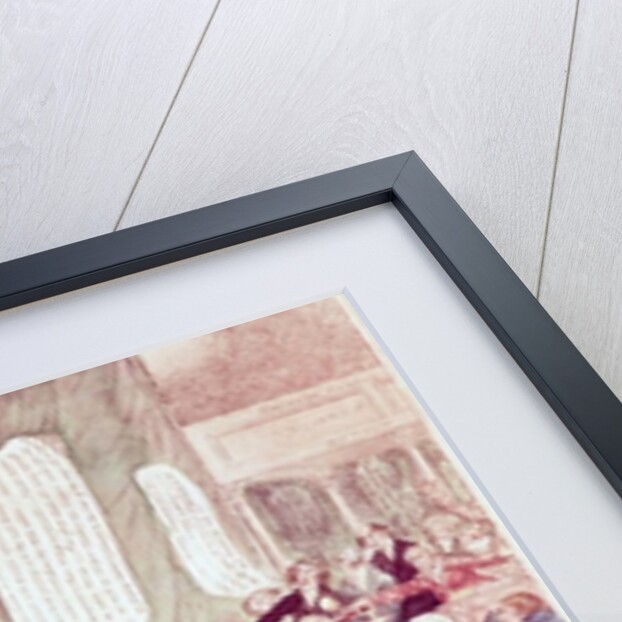 An Old Philosopher Teaching His Mad Son Economical Projects, c.1807 by American School