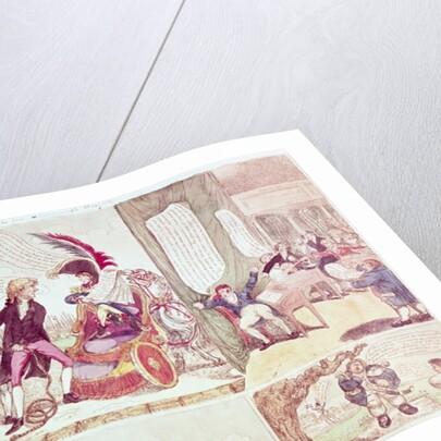 An Old Philosopher Teaching His Mad Son Economical Projects, c.1807 by American School