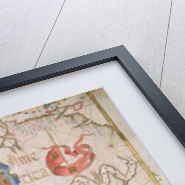 Peru and the Amazon, detail from a world atlas, 1565 by Diego Homem