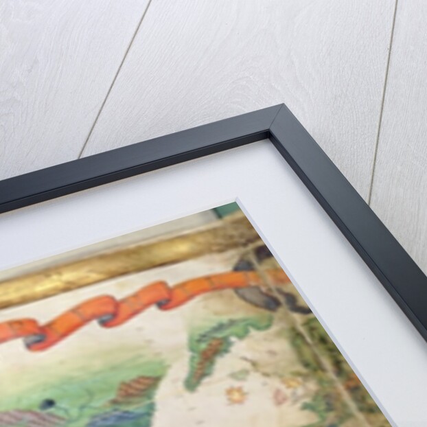 The Americas, detail from world atlas, 1565 by Diego Homem