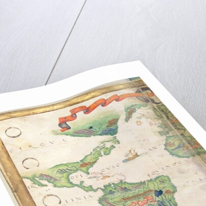 The Americas, detail from world atlas, 1565 by Diego Homem