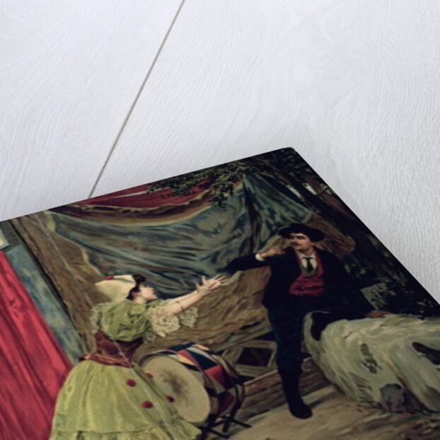 Scene from the opera 'Pagliacci' by Ruggiero Leoncavallo by French School