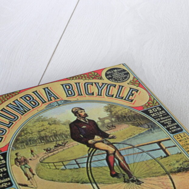 Advert for the Columbia Bicycle by The Pope MFG Co., Boston by American School