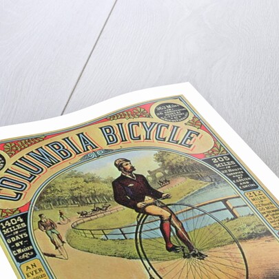 Advert for the Columbia Bicycle by The Pope MFG Co., Boston by American School