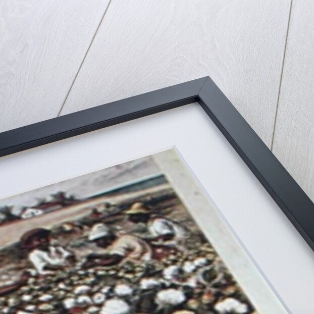 Poster advertising 'J&P Coats' cotton c.1850 by American School