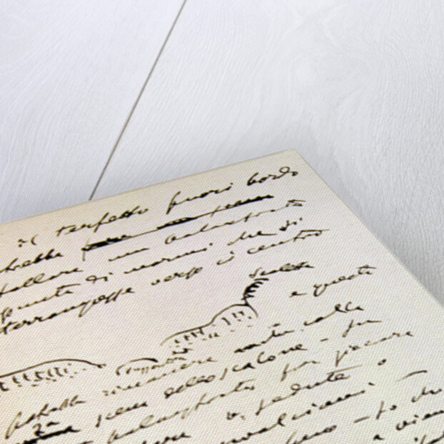 Letter by Giacomo Puccini