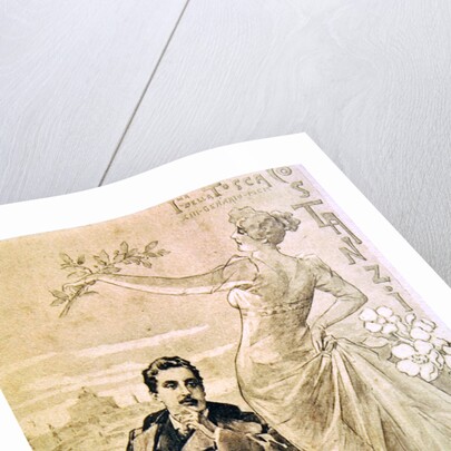 Commemorative Postcard of the first performance of the opera 'Tosca', by Giacomo Puccini 1900 by Anonymous