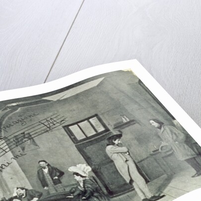 Scene from Act IV of the opera 'La Boheme', by Puccini by Anonymous