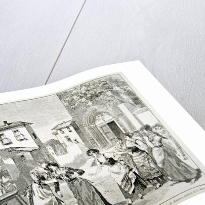 Scene from the opera 'Cavalleria rusticana', by Pietro Mascagni by Italian School