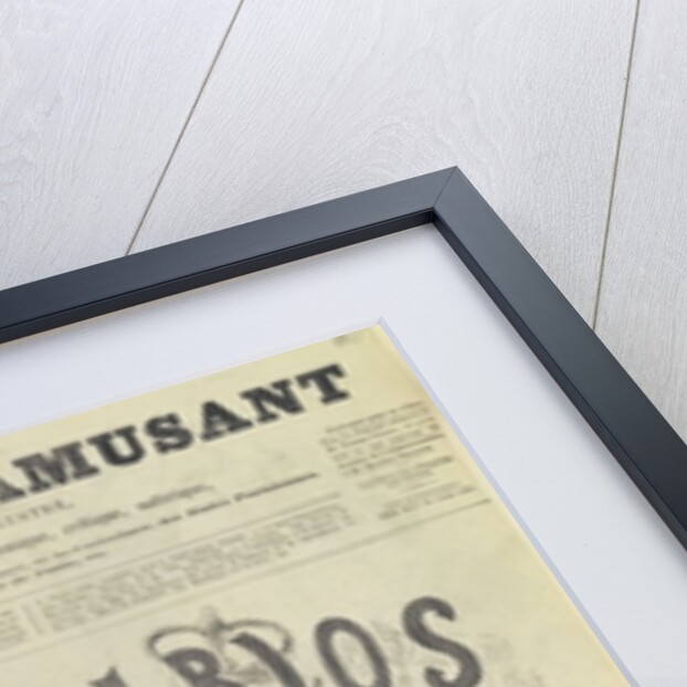 Front page of 'Le Journal Amusant', with a caricature of Don Carlos by Arjou Henri & Lafosse G Darfou