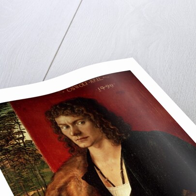 Portrait of Oswolt Krel, 1499 by Albrecht Dürer or Duerer