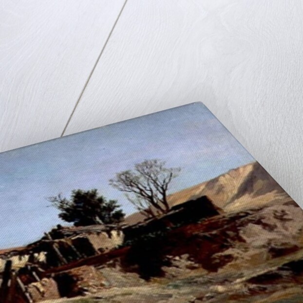 Rooftops on the Principe Pio Mountain by Carlos de Haes