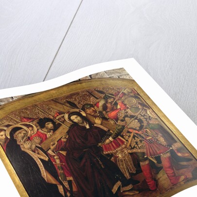 Road to Calvary, Blanquers Altarpiece by Jaume Huguet