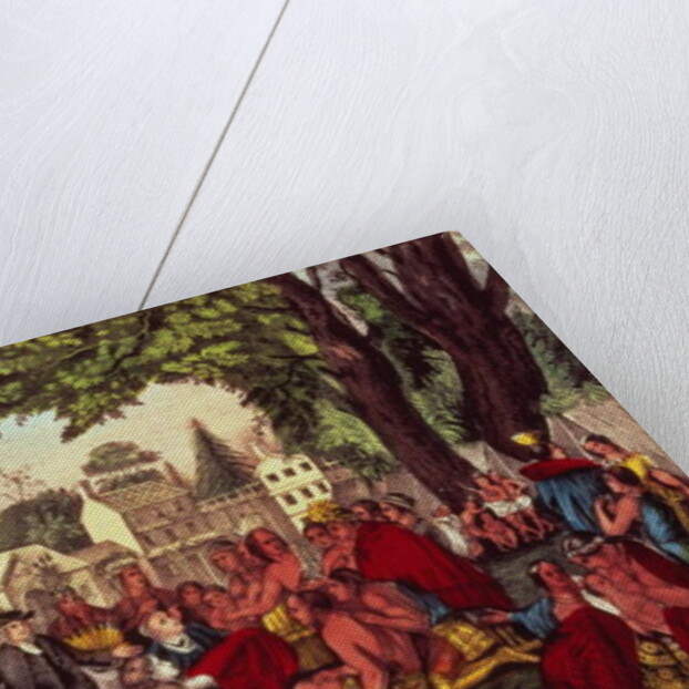 William Penn's Treaty with the Indians, when he founded the Province of Pennsylvania, 1661 by American School