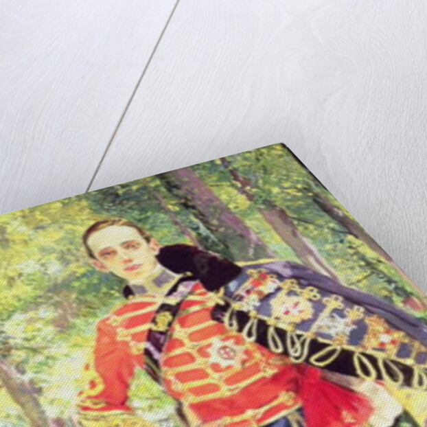 Portrait of King Alfonso XIII wearing the uniform of the Hussars, 1907 by Joaquin Sorolla y Bastida