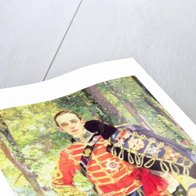 Portrait of King Alfonso XIII wearing the uniform of the Hussars, 1907 by Joaquin Sorolla y Bastida