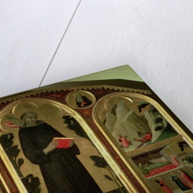 The Blessed Agostino Novello Altarpiece, with four of his miracles, c.1328 by Simone Martini