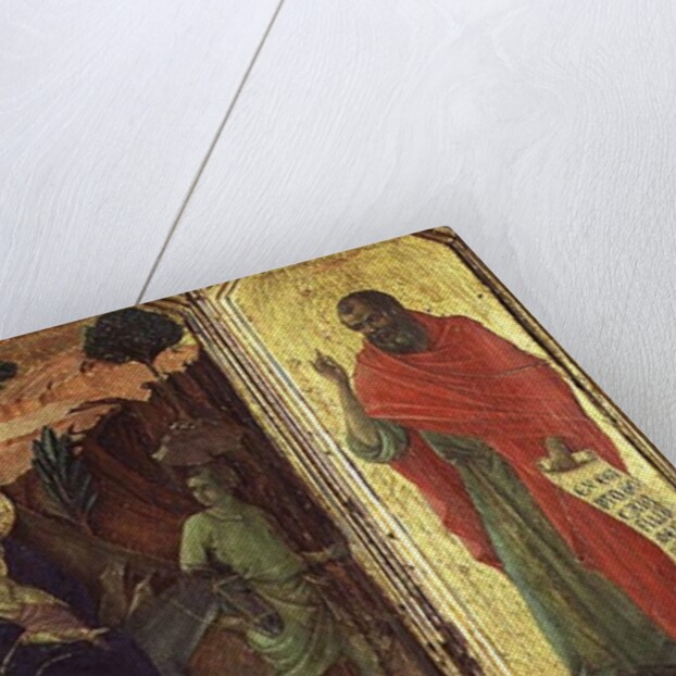 Maesta: Flight into Egypt, 1308-11 by Duccio di Buoninsegna