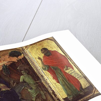 Maesta: Flight into Egypt, 1308-11 by Duccio di Buoninsegna