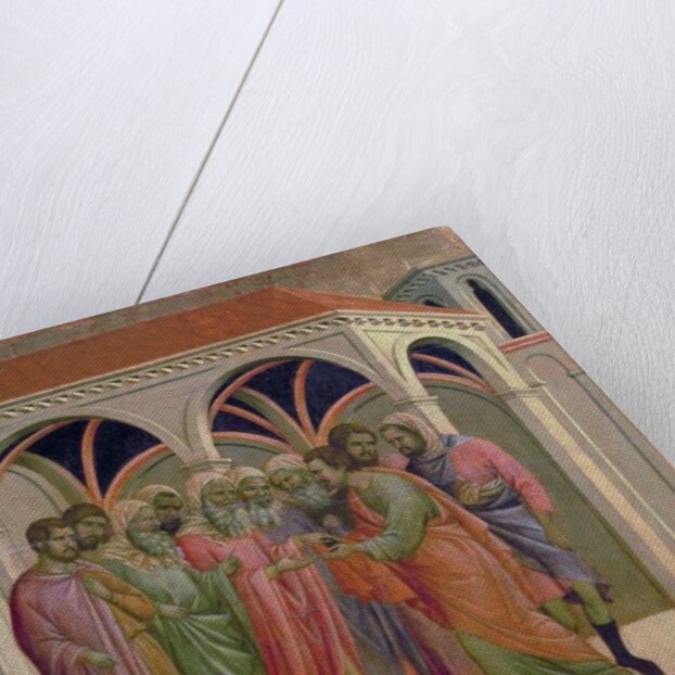 Maesta: Judas Receives Thirty Pieces of Silver, 1308-11 by Duccio di Buoninsegna