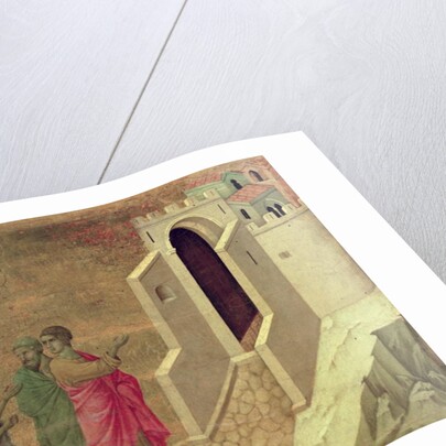 Maesta: Christ Appearing on the Road to Emmaus, 1308-11 by Duccio di Buoninsegna