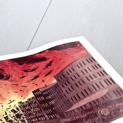 View of the Terrific Explosion at the Great Fire in New York, 19th July 1845 by N. and Ives J.M. Currier