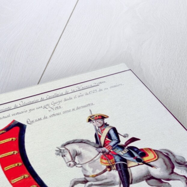 Uniform of the Volunteers of the Havana Cavalry Regiment, 1763 by Spanish School