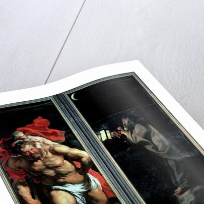 St. Christopher and the Hermit, outside shutters of the Descent from the Cross triptych, 1611-14 by Peter Paul Rubens