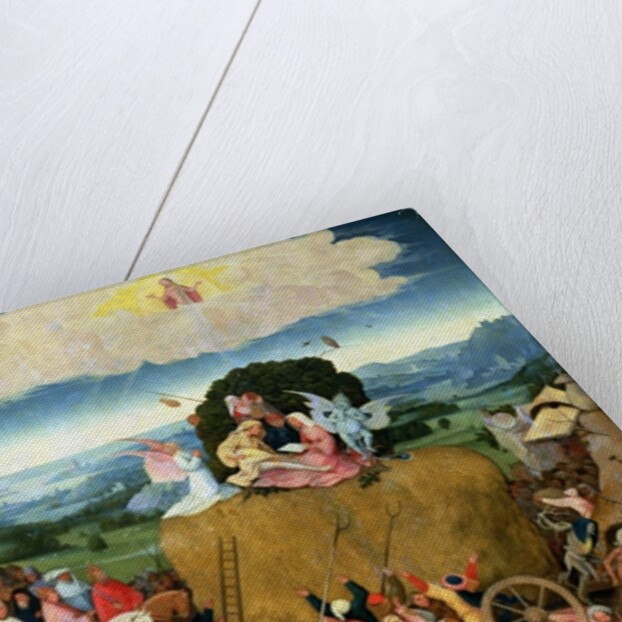 The Haywain, central panel of the triptych, c.1500 by Hieronymus Bosch