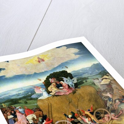 The Haywain, central panel of the triptych, c.1500 by Hieronymus Bosch