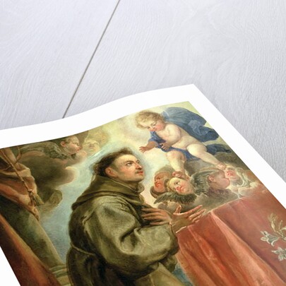 St. Anthony of Padua adoring the Christ Child by Don Juan Carreno de Miranda