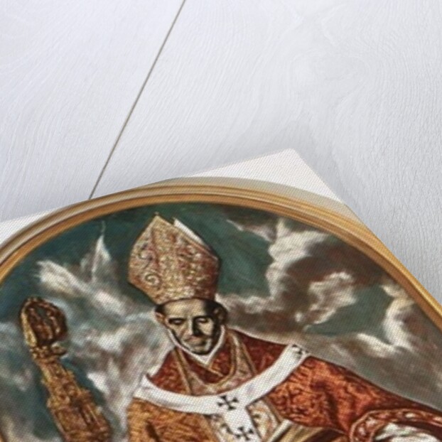 Saint Ildefonsus, a copy of the original in the Escorial by El Domenico Greco