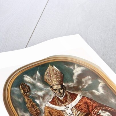 Saint Ildefonsus, a copy of the original in the Escorial by El Domenico Greco