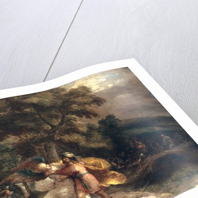 Jacob and the Angel by Frans II Francken