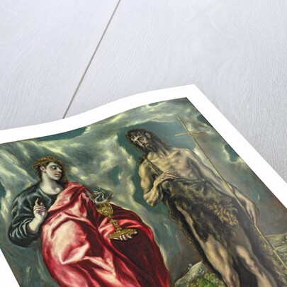 St John the Evangelist and St. John the Baptist, 1605-10 by El Greco