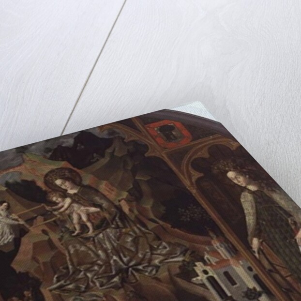 The Virgin of Montserrat with landscape by Spanish School