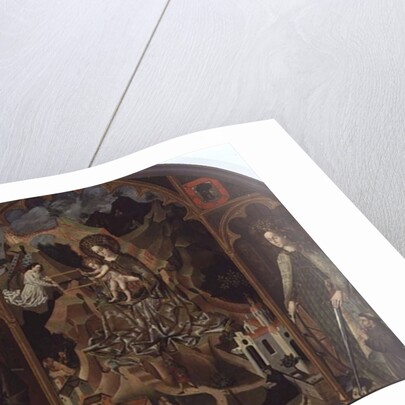 The Virgin of Montserrat with landscape by Spanish School