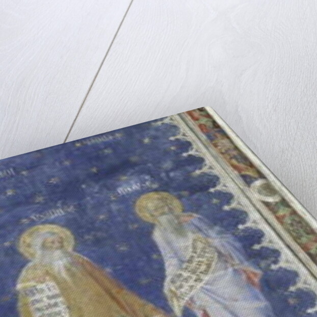 The Prophets fresco in the Salle de la Grande Audience, detail depicting the Prophets Moses and Isaiah, c.1344-5 by Matteo Giovanetti