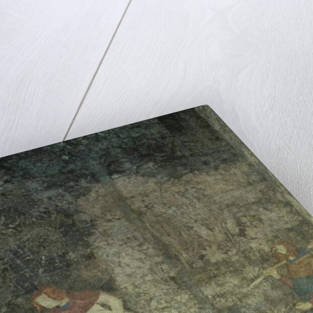 Men hunting with dogs by Matteo Giovanetti