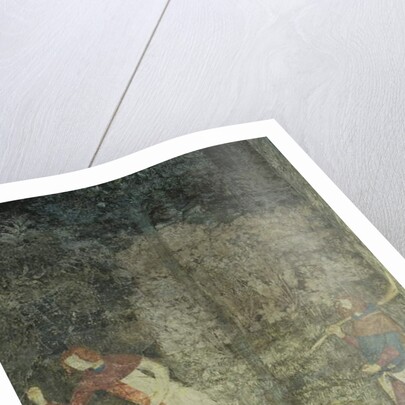 Men hunting with dogs by Matteo Giovanetti