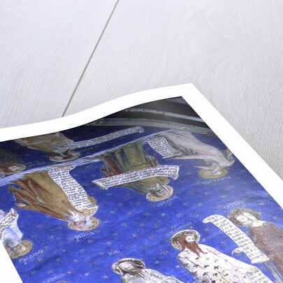 The Prophets Job, Isaiah, Jeremiah, Solomon, Moses, Ezekiel, David, and Enoch from La Salle de la Grande Audience c.1353 by Matteo Giovanetti