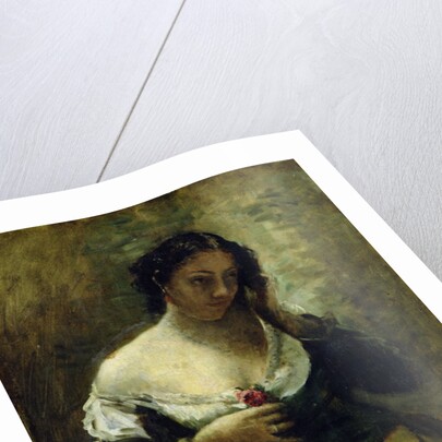 The Girl With The Rose, c.1865 by Jean Baptiste Camille Corot