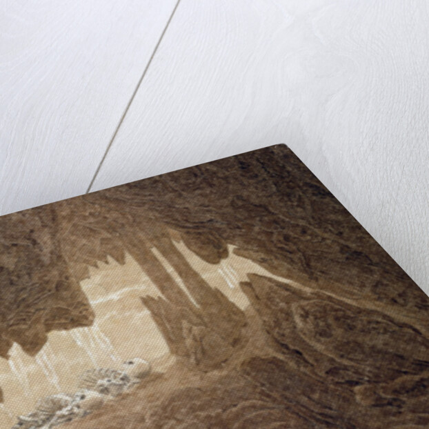 Skeleton in the cave by Caspar David Friedrich