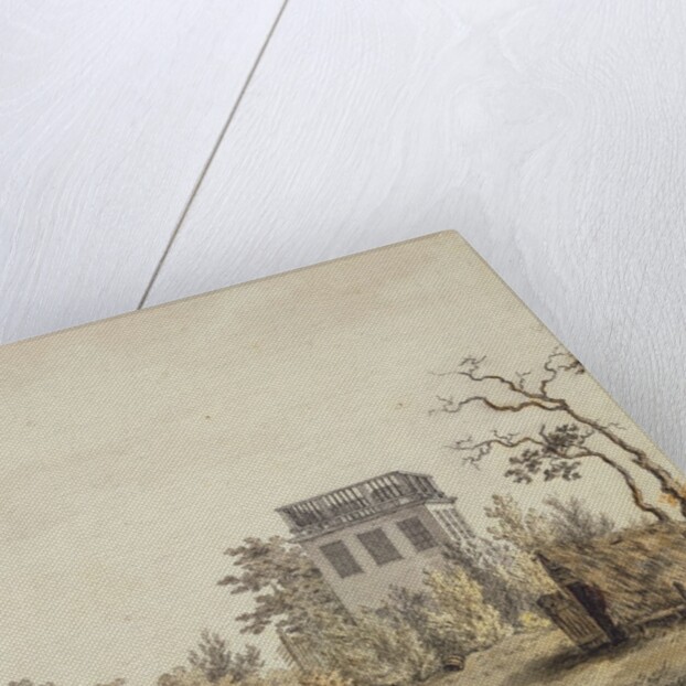 Landscape with a Pavilion, c. 1797 by Caspar David Friedrich