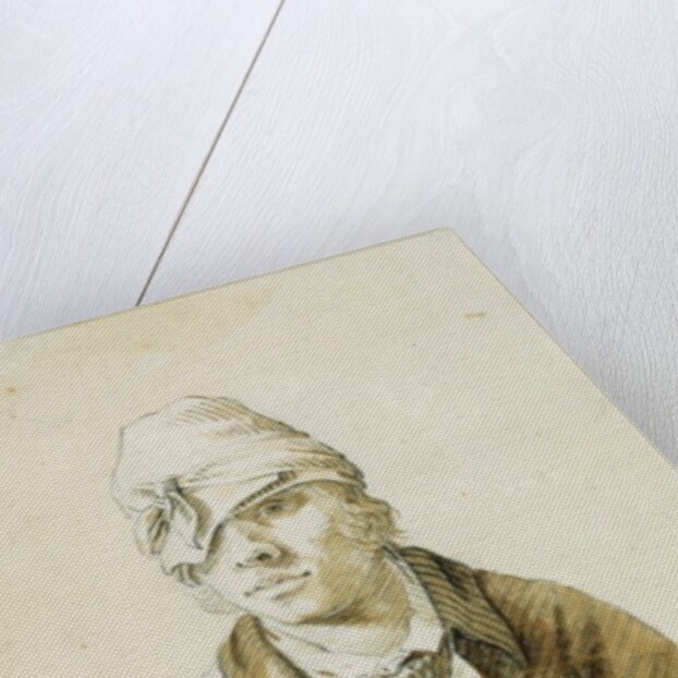 Self Portrait with Cap and Eye Patch, 8th May 1802 by Caspar David Friedrich