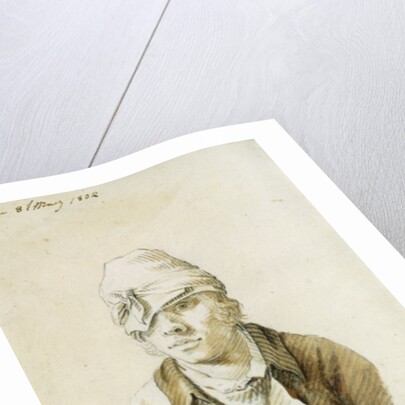 Self Portrait with Cap and Eye Patch, 8th May 1802 by Caspar David Friedrich